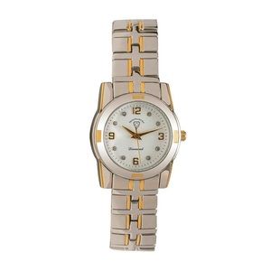 SWISS TRADITION DIAMOND ACCENT WATCH 2 TONE NIB